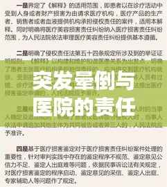 突发晕倒与医院的责任担当,深度解析赔偿责任界限