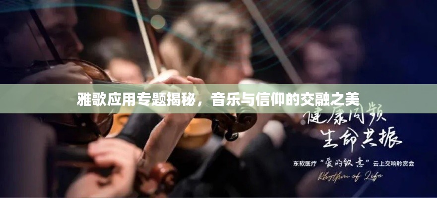 雅歌应用专题揭秘,音乐与信仰的交融之美