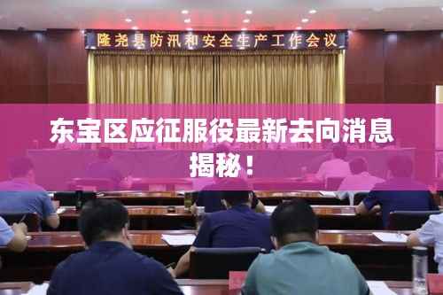 东宝区应征服役最新去向消息揭秘!