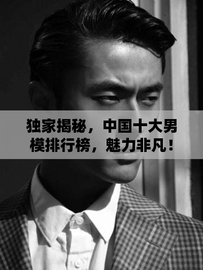 独家揭秘,中国十大男模排行榜,魅力非凡!