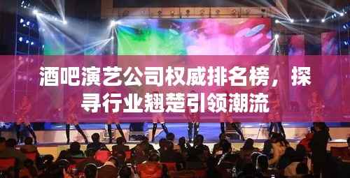 酒吧演艺公司权威排名榜,探寻行业翘楚引领潮流