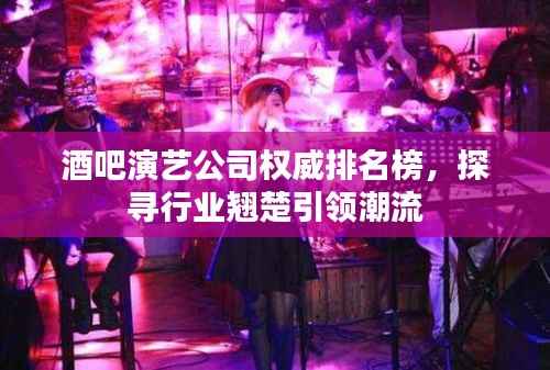 酒吧演艺公司权威排名榜,探寻行业翘楚引领潮流