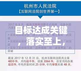 目标达成关键,落实至上,成果导向!