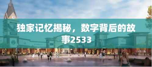 独家记忆揭秘,数字背后的故事2533