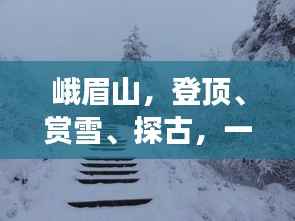 峨眉山,登顶、赏雪、探古,一站式旅游攻略!