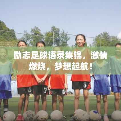励志足球语录集锦,激情燃烧,梦想起航!