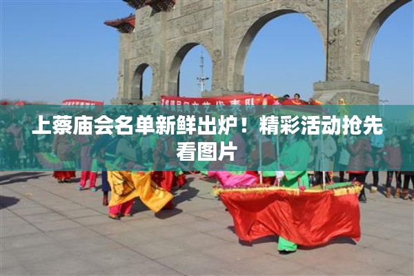 上蔡庙会名单新鲜出炉!精彩活动抢先看图片