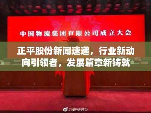 正平股份新闻速递,行业新动向引领者,发展篇章新铸就