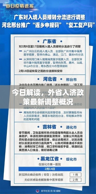 今日解读,外省入济政策最新调整概况