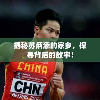 揭秘苏炳添的家乡,探寻背后的故事!