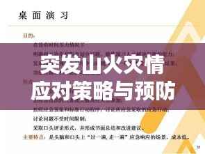 突发山火灾情应对策略与预防措施全解析
