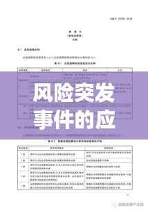 风险突发事件的应急管理与安全稳定基石的构建
