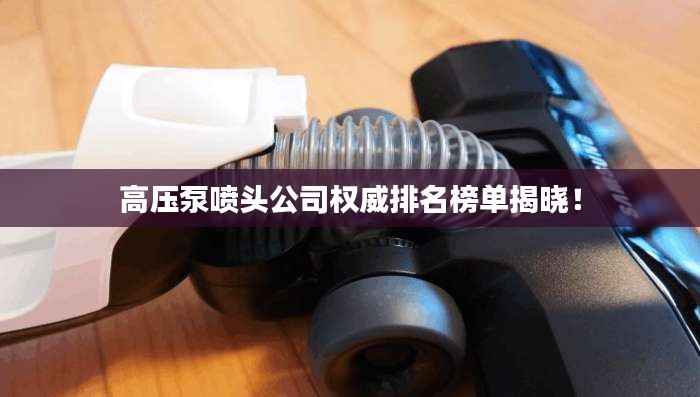 高压泵喷头公司权威排名榜单揭晓!