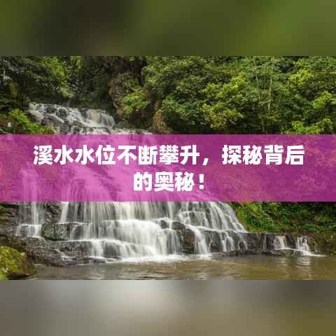 溪水水位不断攀升,探秘背后的奥秘!