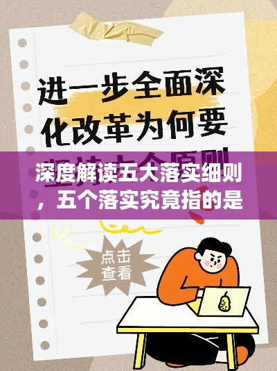 深度解读五大落实细则,五个落实究竟指的是哪五个落实?