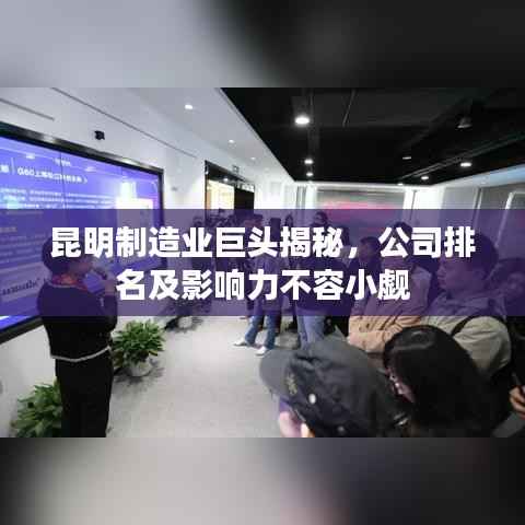 昆明制造业巨头揭秘,公司排名及影响力不容小觑