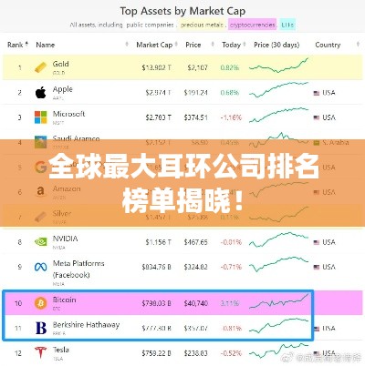 全球最大耳环公司排名榜单揭晓!