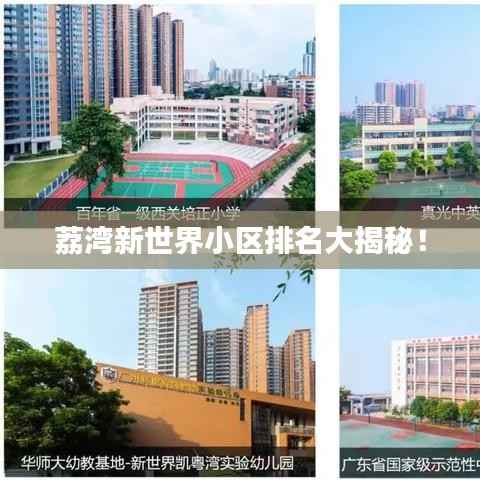 荔湾新世界小区排名大揭秘!
