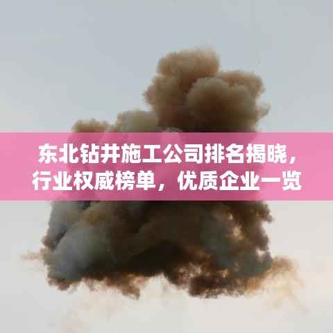 东北钻井施工公司排名揭晓,行业权威榜单,优质企业一览无余!