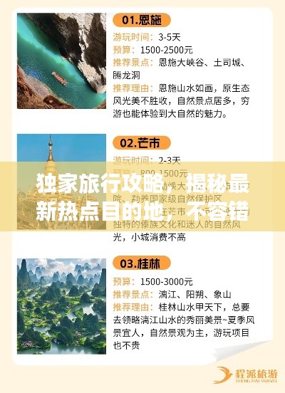 独家旅行攻略,揭秘最新热点目的地,不容错过!