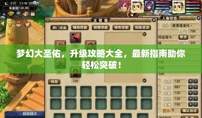 梦幻大圣佑,升级攻略大全,最新指南助你轻松突破!