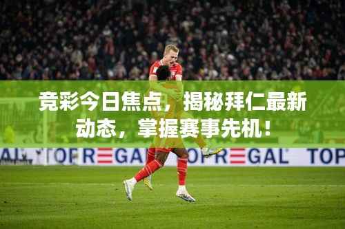 竞彩今日焦点,揭秘拜仁最新动态,掌握赛事先机!