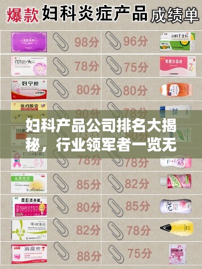 妇科产品公司排名大揭秘,行业领军者一览无余