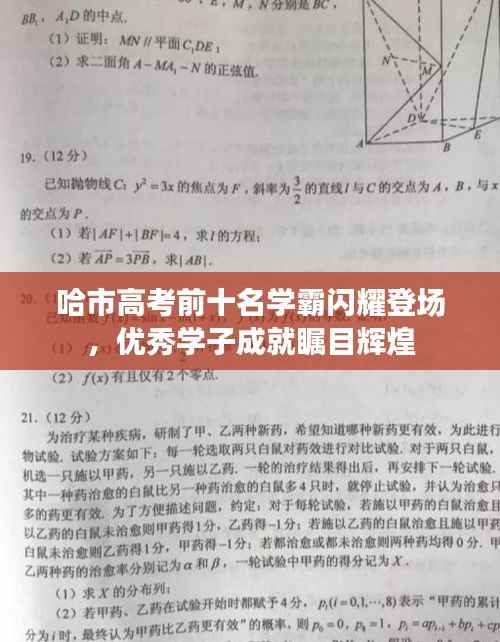 哈市高考前十名学霸闪耀登场,优秀学子成就瞩目辉煌